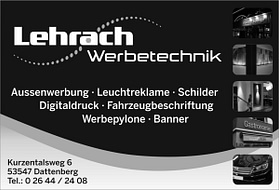 Sponsor Lehrach Werbetechnik
