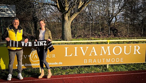 LIVAMOUR Brautmode neuer Werbepartner des VFB Linz 1920 e. V.
