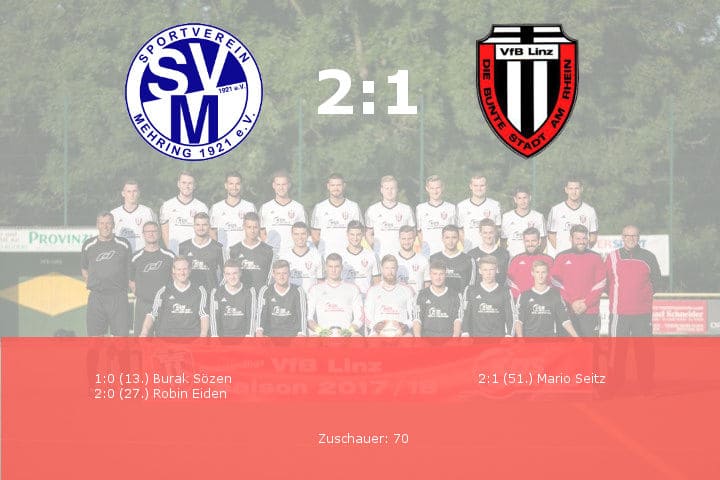 Ergebnis SV Mehring - VfB Linz